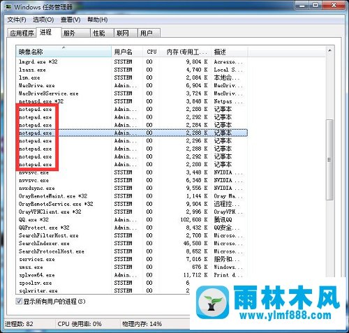 雨林木風Win7系統(tǒng)結束進程樹命令詳解